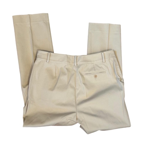 Y2K Lauren Ralph Lauren High Waisted Pleated Straight Chino Pants WOMENS SIZE 12 - Picture 2 of 3